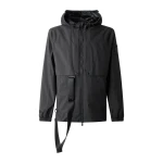 Moose Knuckles Knox Packable Rain Jacket in Black | Luxury Shoes 