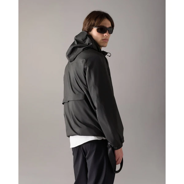 Moose Knuckles Knox Packable Rain Jacket in Black | Men Jackets | Luxury Shoes 