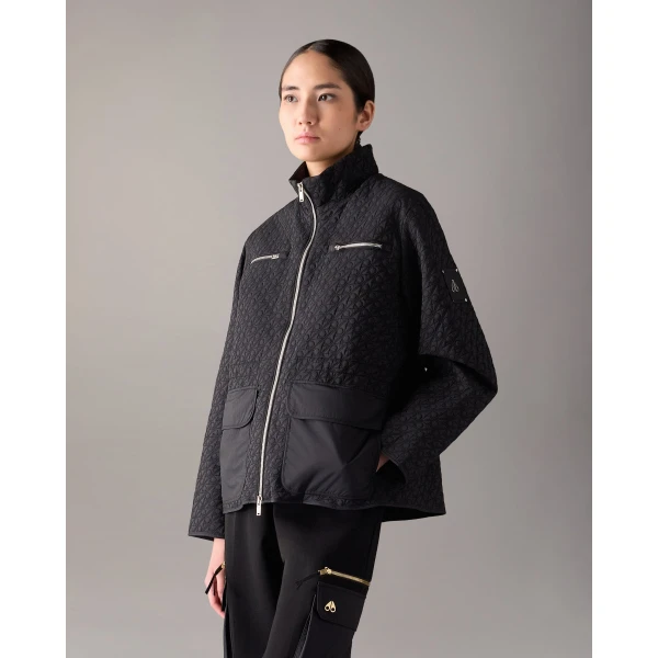 Moose Knuckles Lakeshore Jacket in Black Monogram | Jackets | Luxury Shoes 