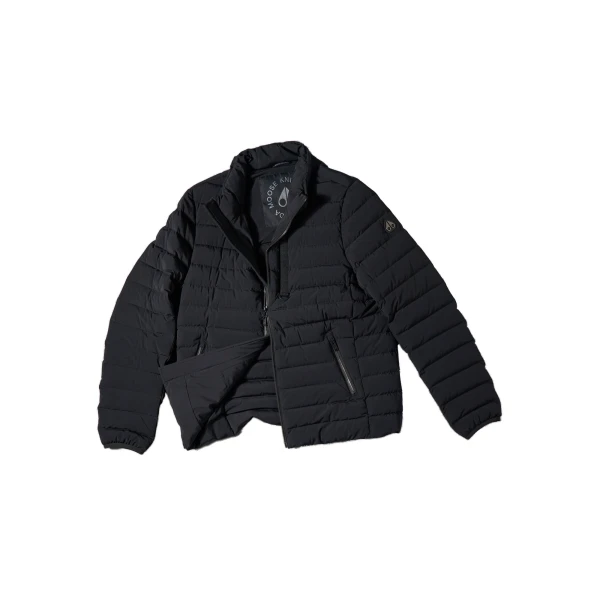 Moose Knuckles Laki Down Jacket in Black | Luxury Shoes 