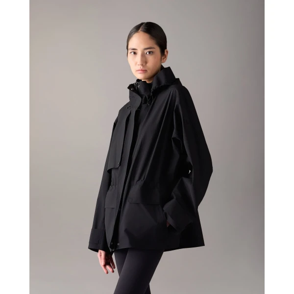 Moose Knuckles Laurier Rain Jacket in Black | Jackets | Luxury Shoes 