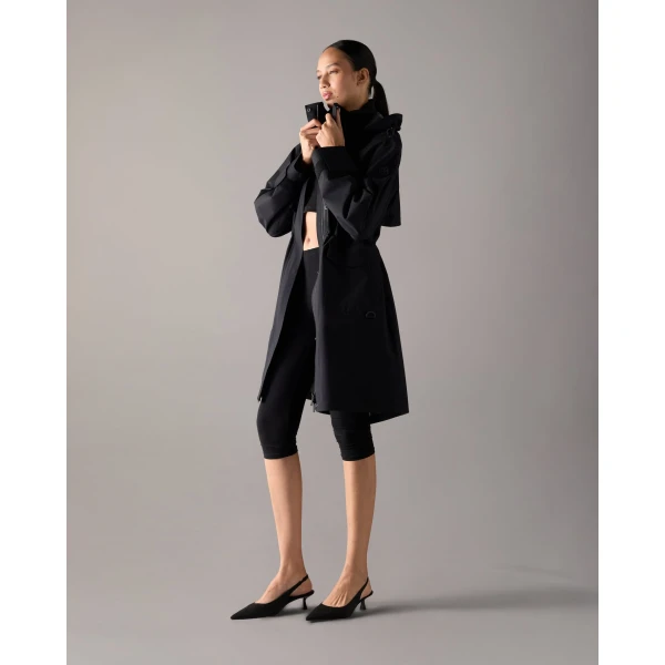 Moose Knuckles Laurier Rain Parka in Black | Coats | Luxury Shoes 