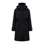 Moose Knuckles Laurier Rain Parka in Black | Luxury Shoes 