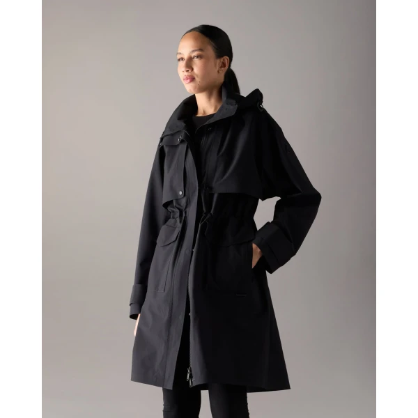 Moose Knuckles Laurier Rain Parka in Black | Coats | Luxury Shoes 