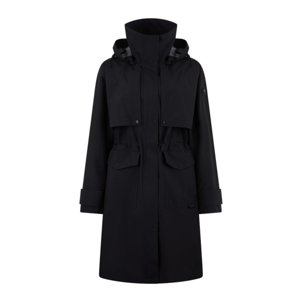 Moose Knuckles Laurier Rain Parka in Black | Luxury Shoes 