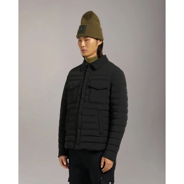 Moose Knuckles Lennox Shirt Jacket in Black | Men Jackets | Luxury Shoes 