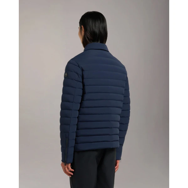 Moose Knuckles Lennox Shirt Jacket in Navy | Men Jackets | Luxury Shoes 