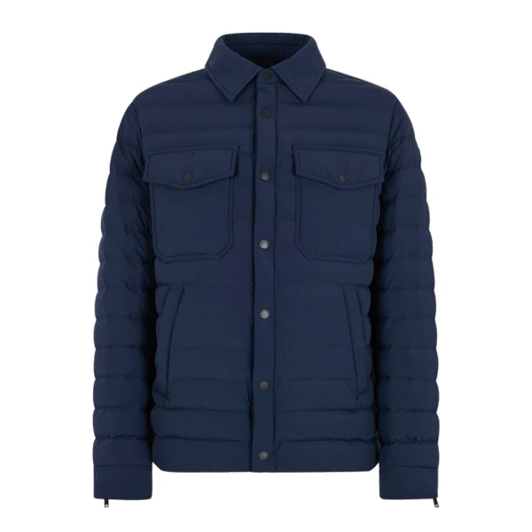 Moose Knuckles Lennox Shirt Jacket in Navy | Luxury Shoes 