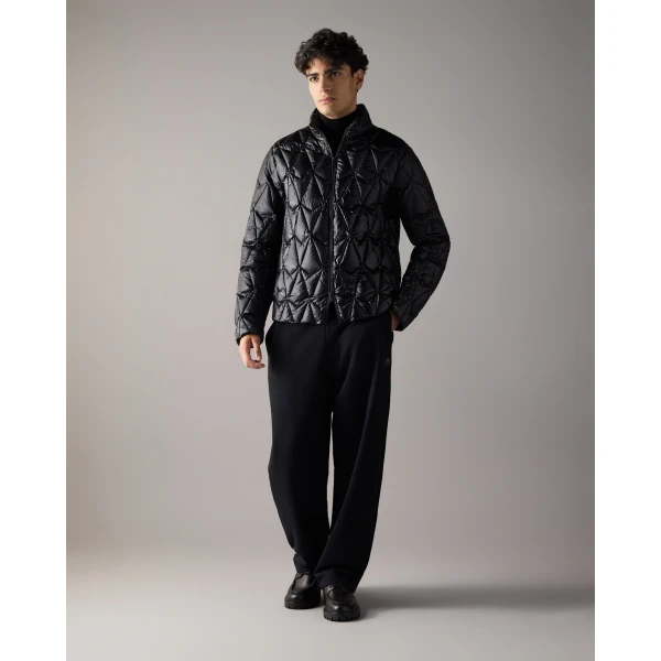 Moose Knuckles Lightweight Iceberg Quilt Down Jacket in Black | Men Jackets | Luxury Shoes 