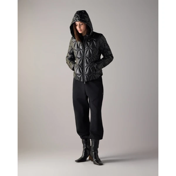 Moose Knuckles Lightweight Iceberg Quilt Down Jacket in Black | Jackets | Luxury Shoes 