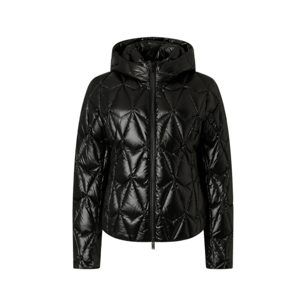 Moose Knuckles Lightweight Iceberg Quilt Down Jacket in Black | Luxury Shoes 