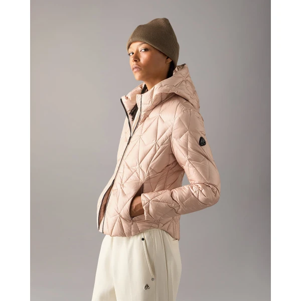 Moose Knuckles Lightweight Iceberg Quilt Down Jacket in Rosewood | Jackets | Luxury Shoes 