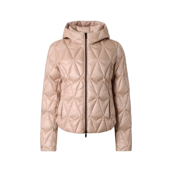 Moose Knuckles Lightweight Iceberg Quilt Down Jacket in Rosewood | Luxury Shoes 