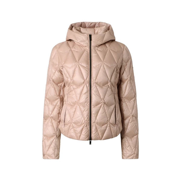 Lightweight Iceberg Quilt Down Jacket in Rosewood