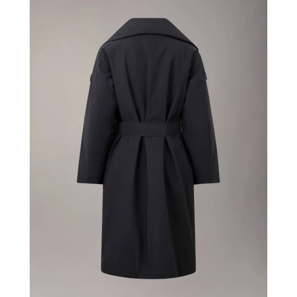 Moose Knuckles Londsdale Long Wrap Jacket in Black | Coats | Luxury Shoes 