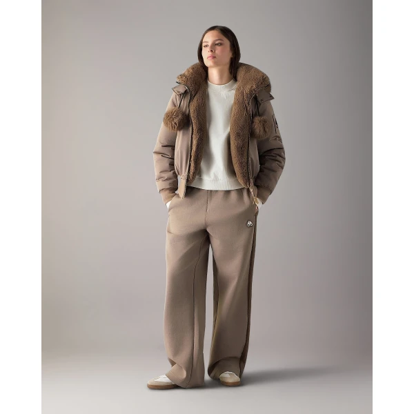 Moose Knuckles Luxe Satin Reversible Bomber in Ashen | Jackets | Luxury Shoes 