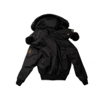 Moose Knuckles Luxe Satin Reversible Bomber in Black | Luxury Shoes 