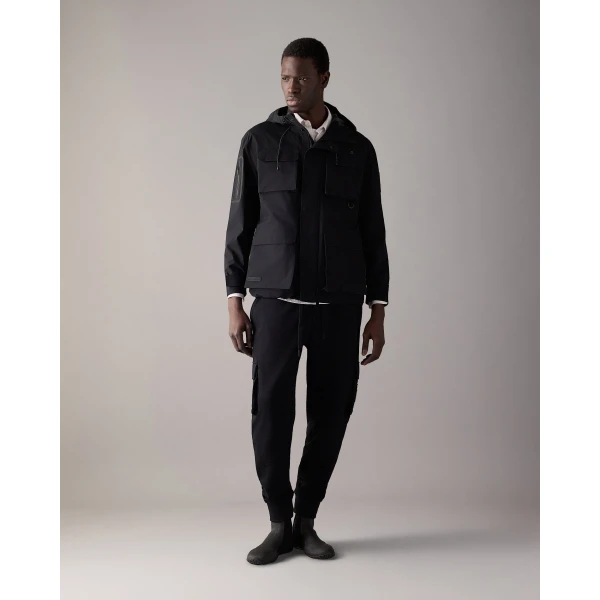 Moose Knuckles Mansfield Rain Jacket in Black | Men Jackets | Luxury Shoes 