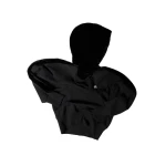 Moose Knuckles Mixed Media Bunny Hoodie in Black | Luxury Shoes 