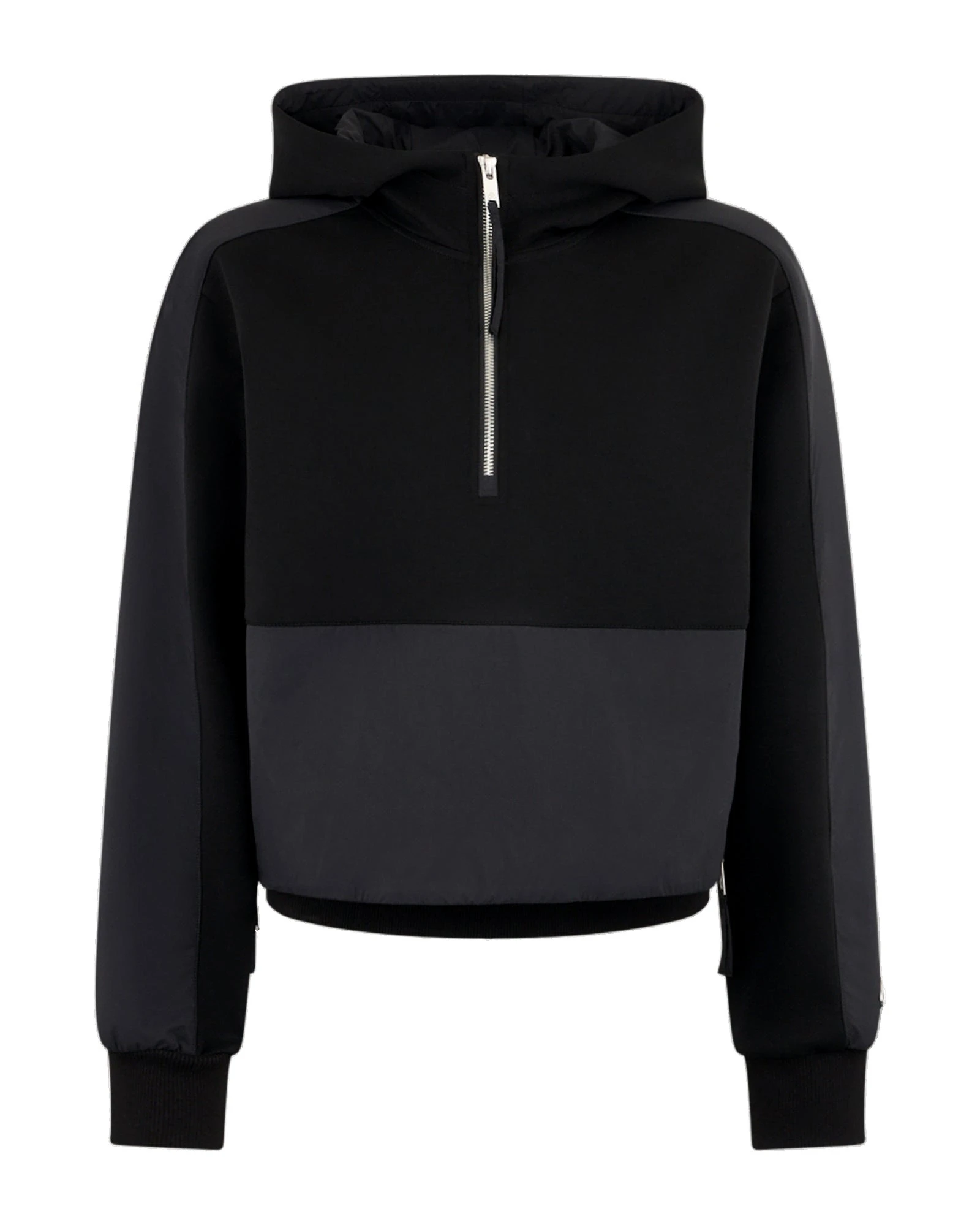 Moose Knuckles Mixed Media Hoodie in Black Moose Knuckles Mixed Media Hoodie in Black | Luxury Shoes