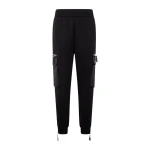 Moose Knuckles Mixed Media Joggers in Black | Luxury Shoes 