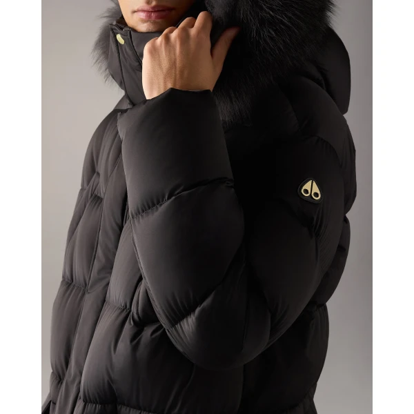 Moose Knuckles Northbound Fox Fur & Down 3Q in Black | Men Jackets | Luxury Shoes 
