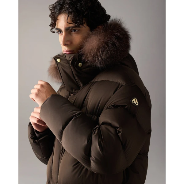 Moose Knuckles Northbound Fox Fur & Down 3Q in Espresso | Men Jackets | Luxury Shoes 