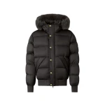Moose Knuckles Northbound Fox Fur & Down Bomber in Black | Luxury Shoes 