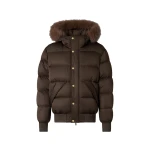 Moose Knuckles Northbound Fox Fur & Down Bomber in Espresso | Luxury Shoes 
