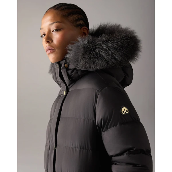 Moose Knuckles Northbound Fox Fur & Down Parka in Black | Coats | Luxury Shoes 