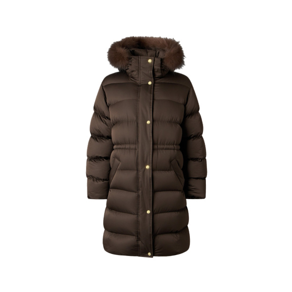 Moose Knuckles Northbound Fox Fur & Down Parka in Espresso | Luxury Shoes 