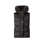 Moose Knuckles Northbound Fox Fur & Down Vest in Black | Luxury Shoes 