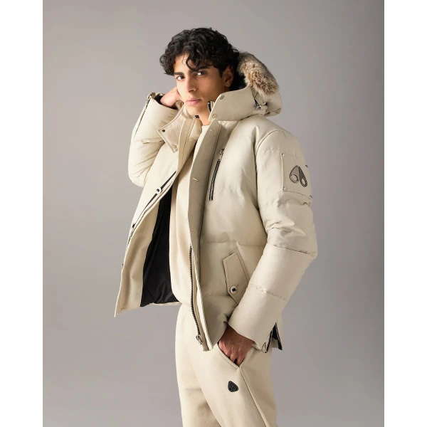 Moose Knuckles Original 3Q Down Jacket in Alabaster and Bronze | Men Jackets | Luxury Shoes 
