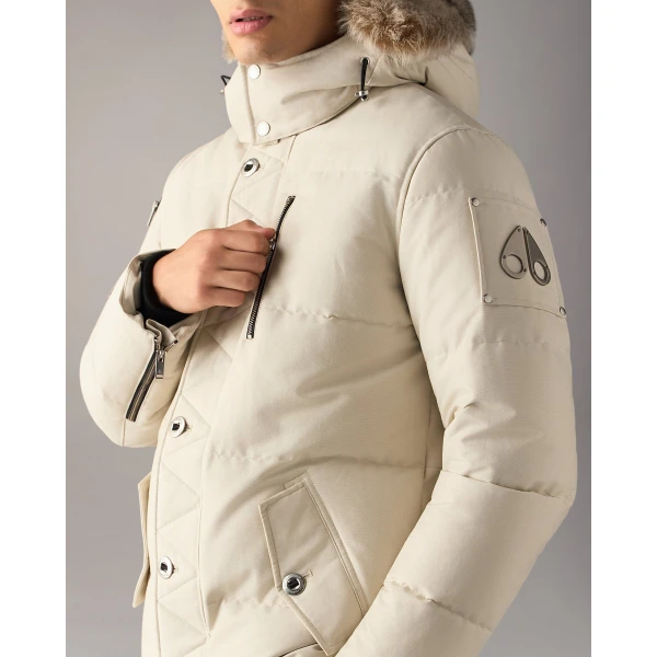 Moose Knuckles Original 3Q Down Jacket in Alabaster and Bronze | Men Jackets | Luxury Shoes 