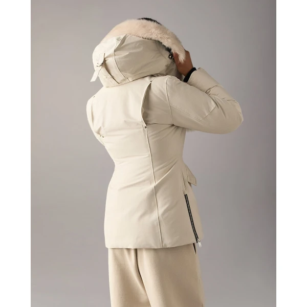 Moose Knuckles Original 3Q Down Jacket in Alabaster | Jackets | Luxury Shoes 