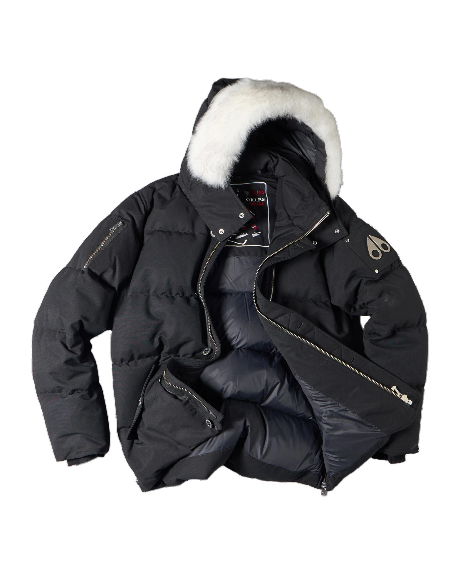 Moose Knuckles Original 3Q Down Jacket in Black and Natural Moose Knuckles Original 3Q Down Jacket in Black and Natural | Luxury Shoes