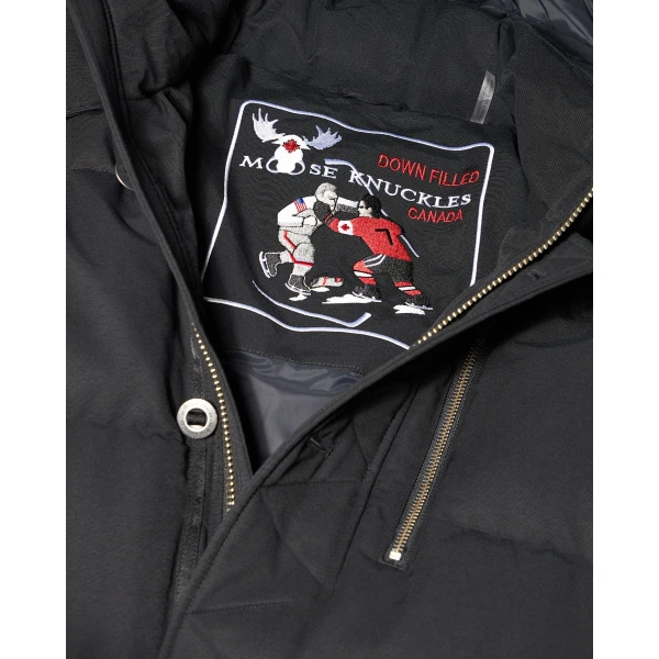 Moose Knuckles Original 3Q Down Jacket in Black | Men Jackets | Luxury Shoes 