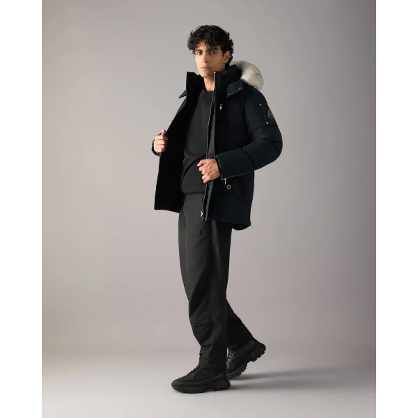 Moose Knuckles Original 3Q Down Jacket in Navy and Natural | Men Jackets | Luxury Shoes 