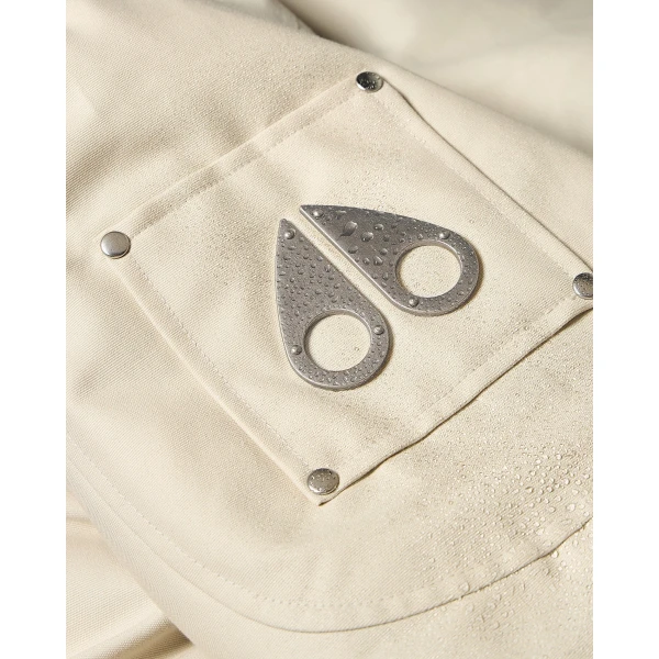 Moose Knuckles Original Ballistic Down Bomber in Alabaster and Bronze | Men Jackets | Luxury Shoes 
