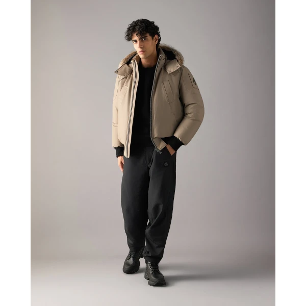 Moose Knuckles Original Ballistic Down Bomber in Ashen and Bronze | Men Jackets | Luxury Shoes 