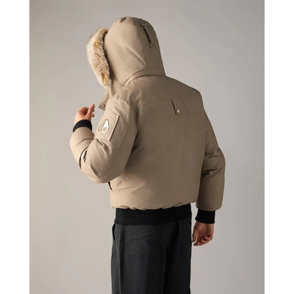 Moose Knuckles Original Ballistic Down Bomber in Ashen and Bronze | Men Jackets | Luxury Shoes 