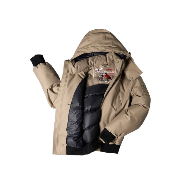 Moose Knuckles Original Ballistic Down Bomber in Ashen and Bronze | Luxury Shoes 