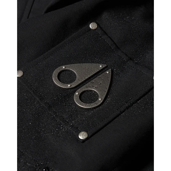 Moose Knuckles Original Ballistic Down Bomber in Black and Natural | Men Jackets | Luxury Shoes 