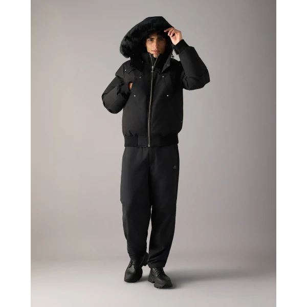Moose Knuckles Original Ballistic Down Bomber in Black | Men Jackets | Luxury Shoes 