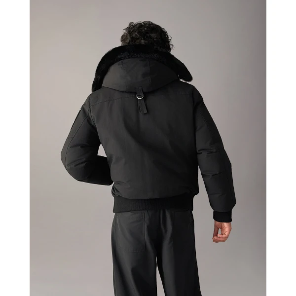 Moose Knuckles Original Ballistic Down Bomber in Black | Men Jackets | Luxury Shoes 