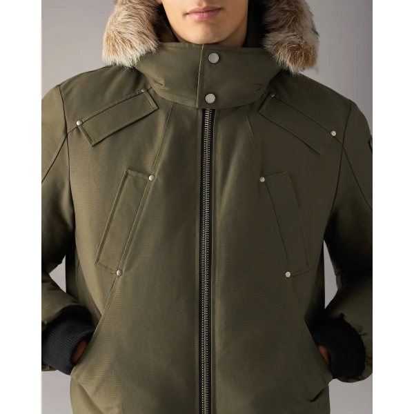 Moose Knuckles Original Ballistic Down Bomber in Combat and Bronze | Men Jackets | Luxury Shoes 