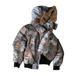 Moose Knuckles Original Ballistic Down Bomber in Wild Print and Bronze | Luxury Shoes 