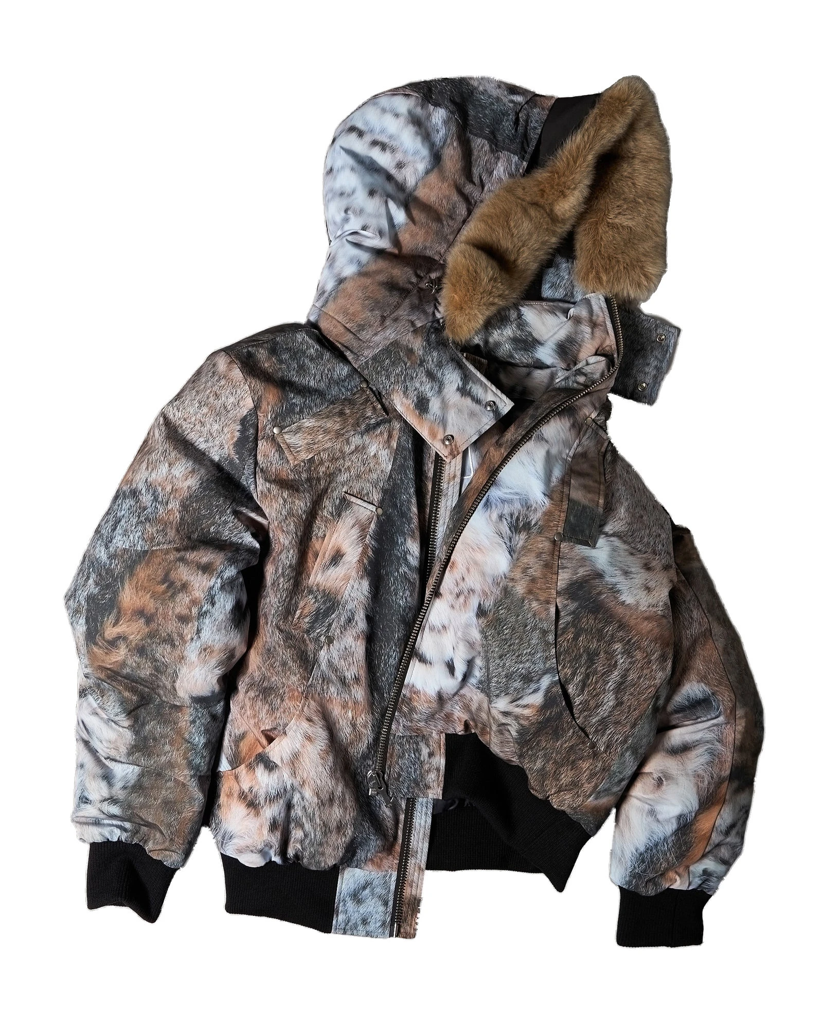 Moose Knuckles Original Ballistic Down Bomber in Wild Print and Bronze Moose Knuckles Original Ballistic Down Bomber in Wild Print and Bronze | Luxury Shoes