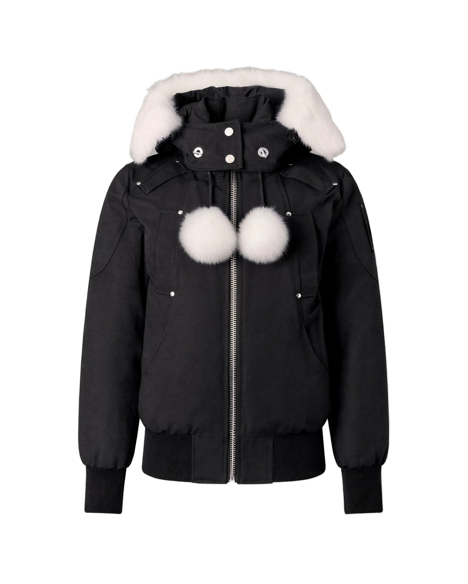 Moose Knuckles Original Debbie Down Bomber in Black and Natural Moose Knuckles Original Debbie Down Bomber in Black and Natural | Luxury Shoes