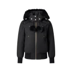 Moose Knuckles Original Debbie Down Bomber in Black | Luxury Shoes 